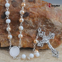 Glass beads rosary
